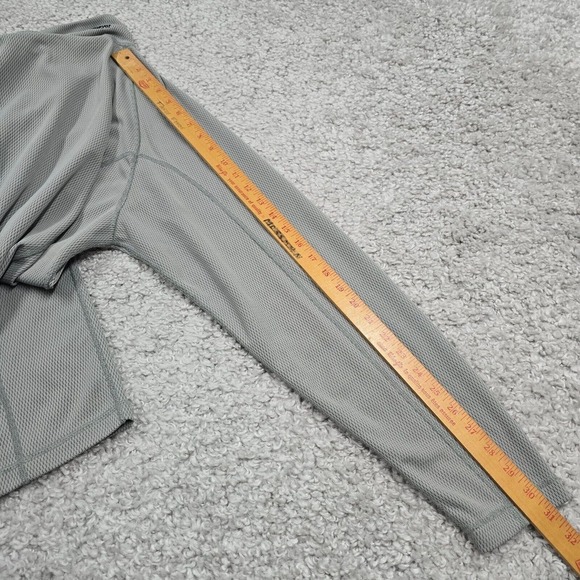 Obermeyer Shirt Men Large Gray 1/4 Zip Long Sleeve Pullover Outdoors Hiking READ - Picture 10 of 11